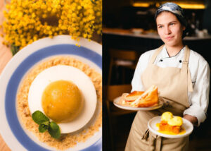 Социальное кафе Pelamushi открылось в Тбилиси. Там работают люди с ментальными особенностями и подают знаменитый грузинский десерт